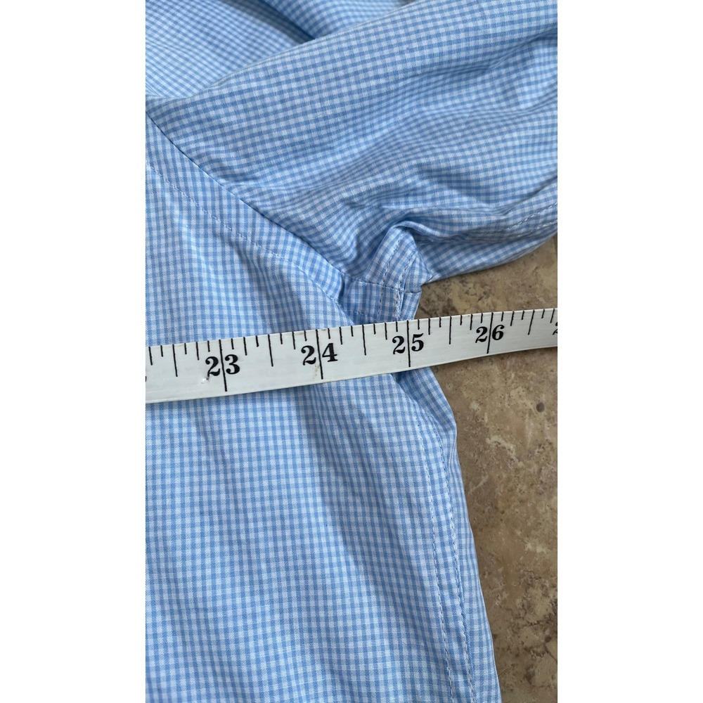 Barbour NWT Men's Blue Gingham Long Sleeve Button Down Shirt Weekend 174 Sz 2XL - Picture 8 of 9